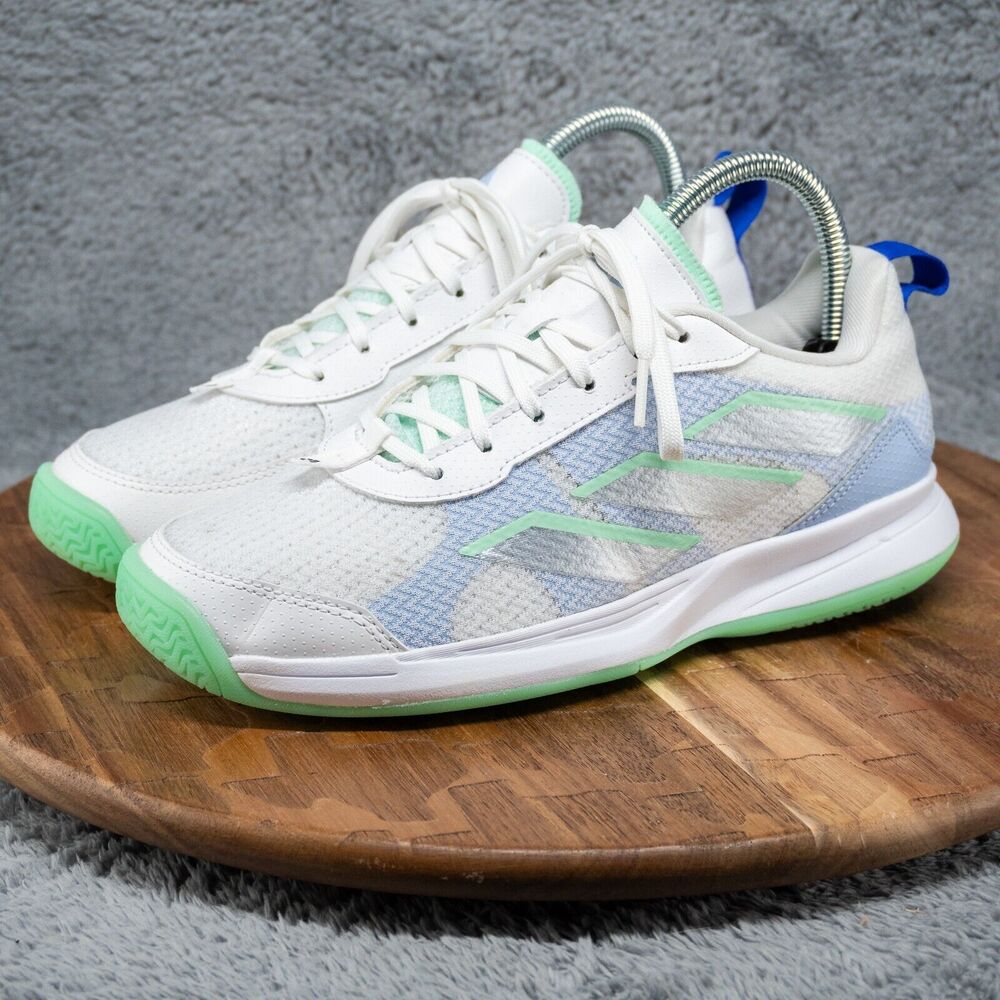 adidas White and Light Green Sneakers - Picture 3 of 8